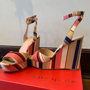 Kate Spade Multi-Color Wedges, Size 9
